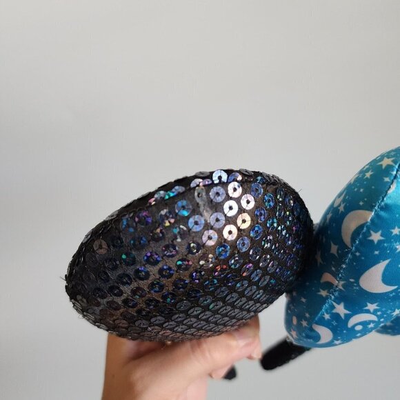 Disney Parks Walt Disney World Minnie Mouse Sorceror Moon Star Sequin Bow Ears - Picture 5 of 6